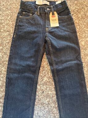 Levi's Straight Leg Men's Jeans in Dark Blue Denim